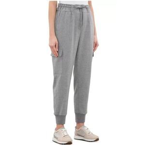 Peserico Gray Wool Cashmere Cargo Jogger Pants Tapered Made in Italy IT 40